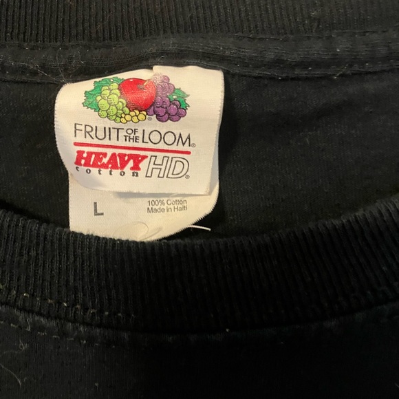 Vintage Wolf Lightning Fruit of the Loom Men’s Size L Shirt 90s Y2K Thunder - Picture 3 of 3